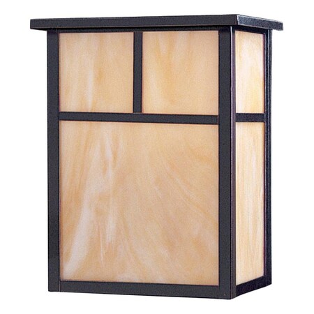 Maxim Two Light Burnished Honey Glass Wall Lantern 86051HOBU